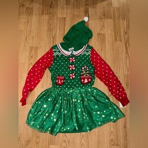 Girls Elf Sweater Dress Size Small New